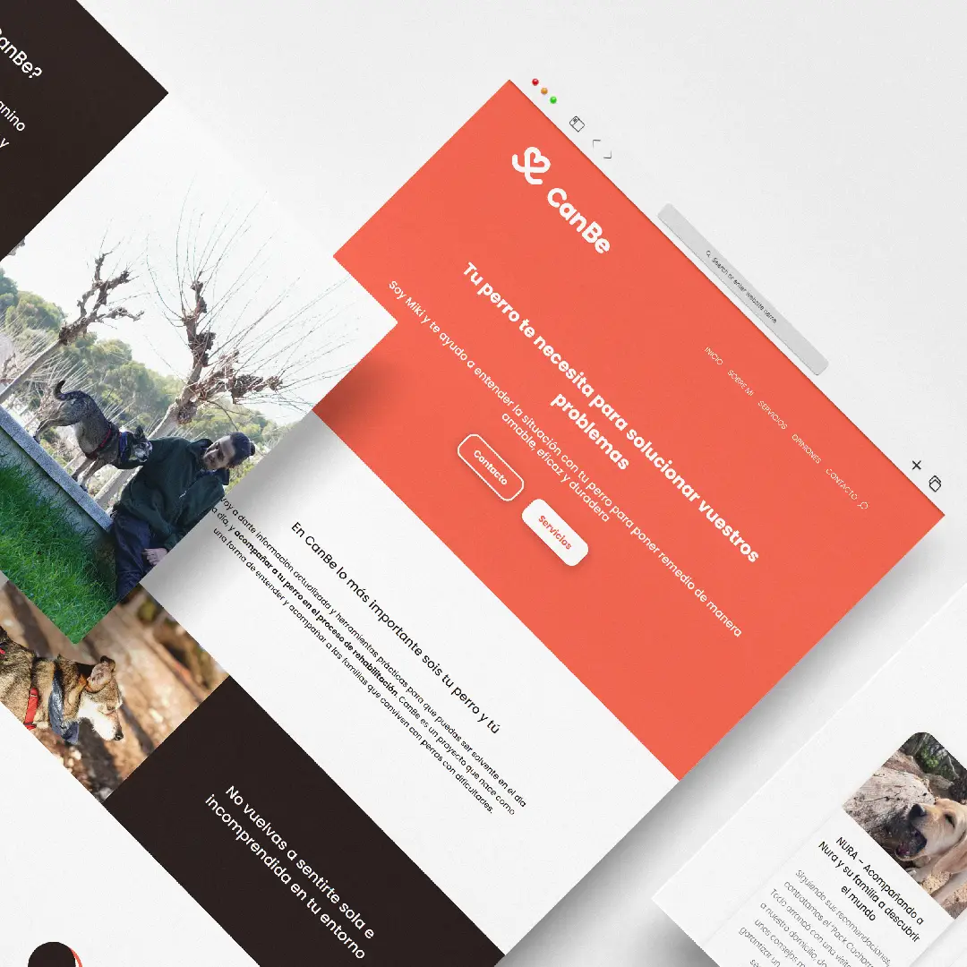 Diseño y desarrollo web de CanBe Asesor Canino